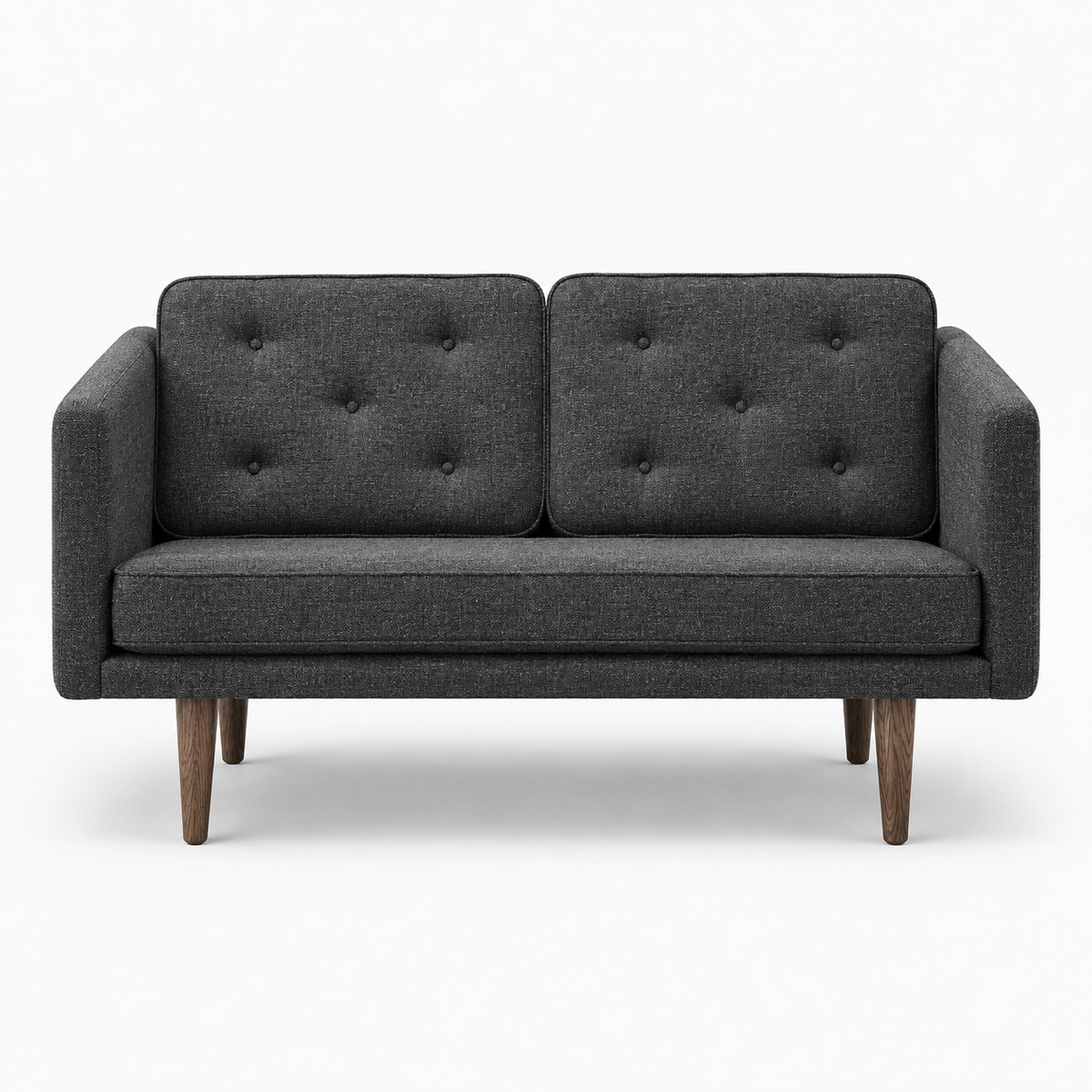 No. 1 Sofa 2-Sitzer, Mood von Børge Mogensen - Mood 2101 - Geräuchert Eiche gebeizt - Jacobsen Plus