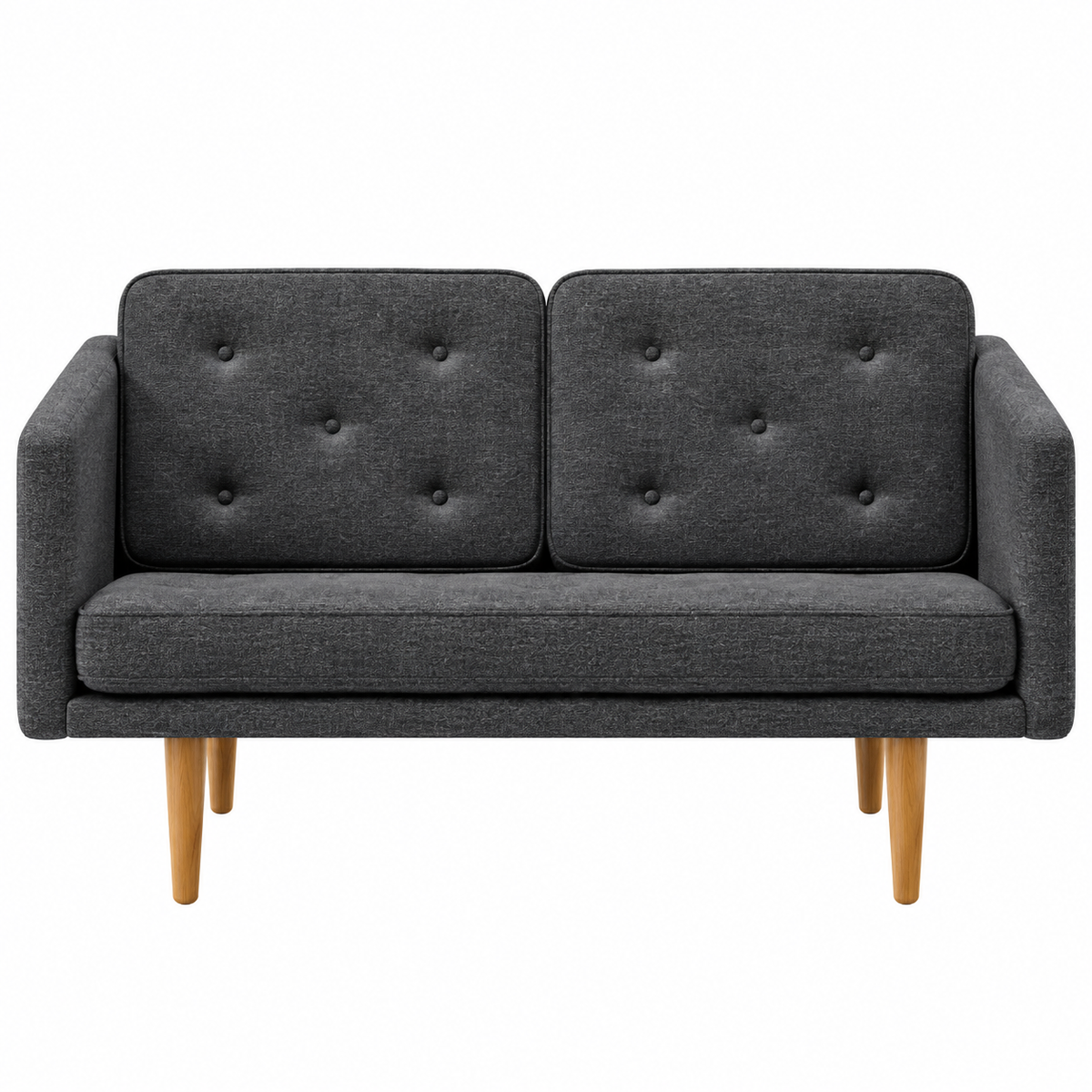 No. 1 Sofa 2-Sitzer, Mood von Børge Mogensen - Mood 2101 - Geölt Eiche - Jacobsen Plus