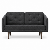 No. 1 Sofa 2-Sitzer, Mood von Børge Mogensen - Mood 2102 - Geräuchert Eiche gebeizt - Jacobsen Plus