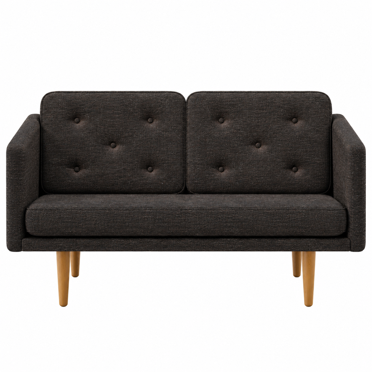 No. 1 Sofa 2-Sitzer, Mood von Børge Mogensen - Mood 2102 - geölte Eiche - Jacobsen Plus