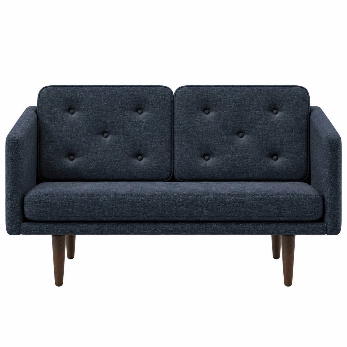 No. 1 Sofa 2-Sitzer, Mood von Børge Mogensen - Mood 2103 - Geräuchert Eiche gebeizt - Jacobsen Plus