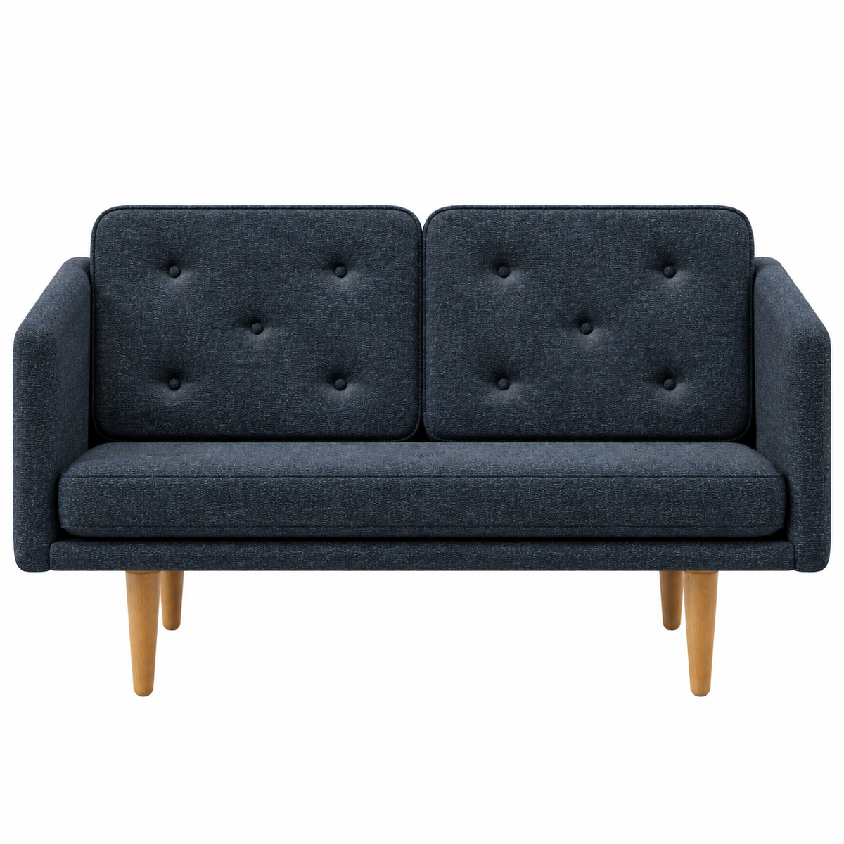 No. 1 Sofa 2-Sitzer, Mood von Børge Mogensen - Mood 2103 - Geölt Eiche - Jacobsen Plus