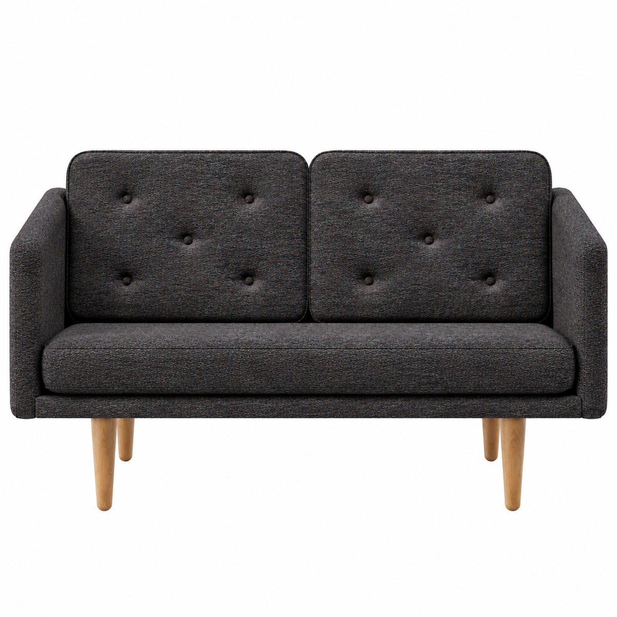 No. 1 Sofa 2-Sitzer, Mood von Børge Mogensen - Mood 2105 - Geölt Eiche - Jacobsen Plus