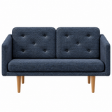No. 1 Sofa 2-Sitzer, Mood von Børge Mogensen - Mood 2106 - Geölt Eiche - Jacobsen Plus