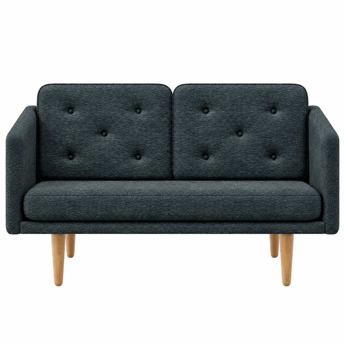 No. 1 Sofa 2-Sitzer, Mood von Børge Mogensen - Mood 2107 - Geölt Eiche - Jacobsen Plus