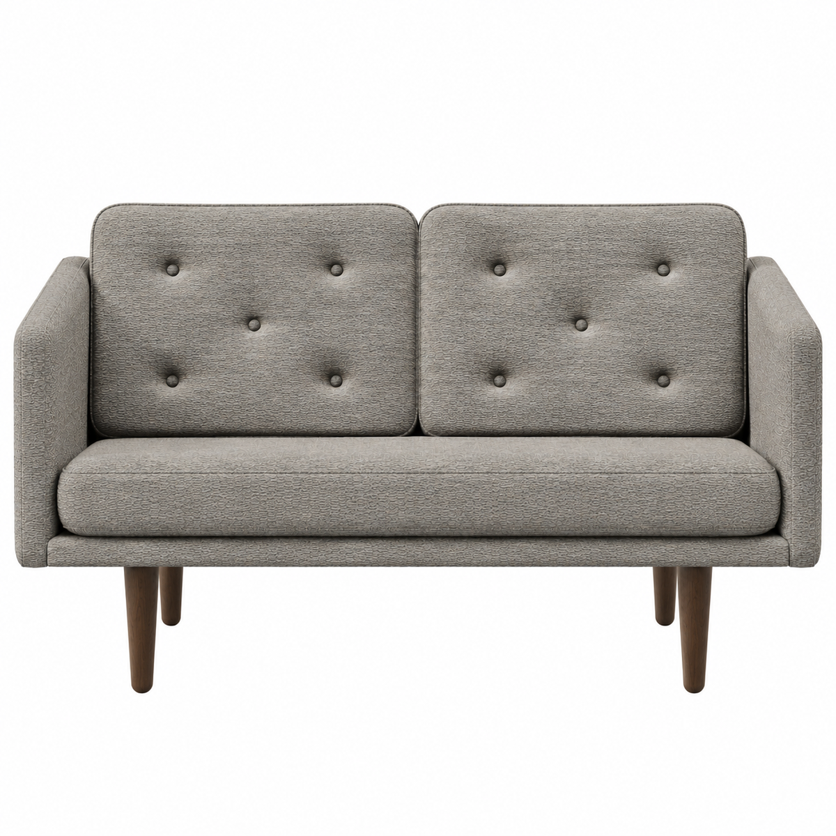 No. 1 Sofa 2-Sitzer, Mood von Børge Mogensen - Mood 3101 - Geräuchert Eiche gebeizt - Jacobsen Plus