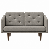 No. 1 Sofa 2-Sitzer, Mood von Børge Mogensen - Mood 3101 - Geräuchert Eiche gebeizt - Jacobsen Plus