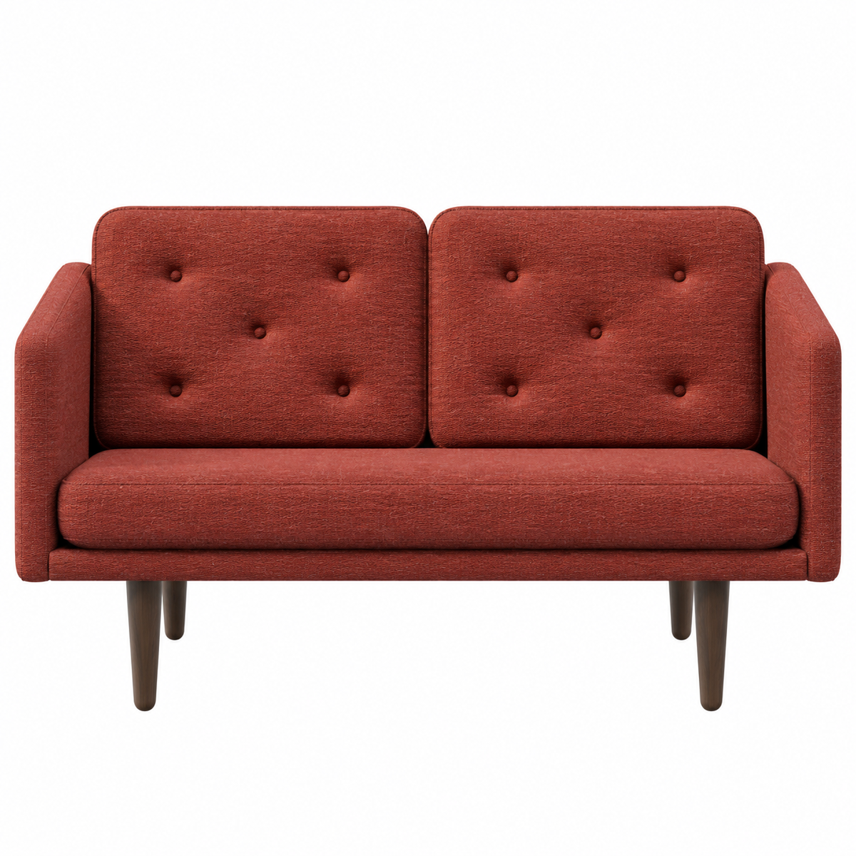 No. 1 Sofa 2-Sitzer, Mood von Børge Mogensen - Mood 3102 - Geräuchert Eiche gebeizt - Jacobsen Plus