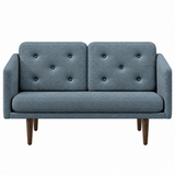 No. 1 Sofa 2-Sitzer, Mood von Børge Mogensen - Mood 3103 - Geräucherte Eiche gebeizt - Jacobsen Plus