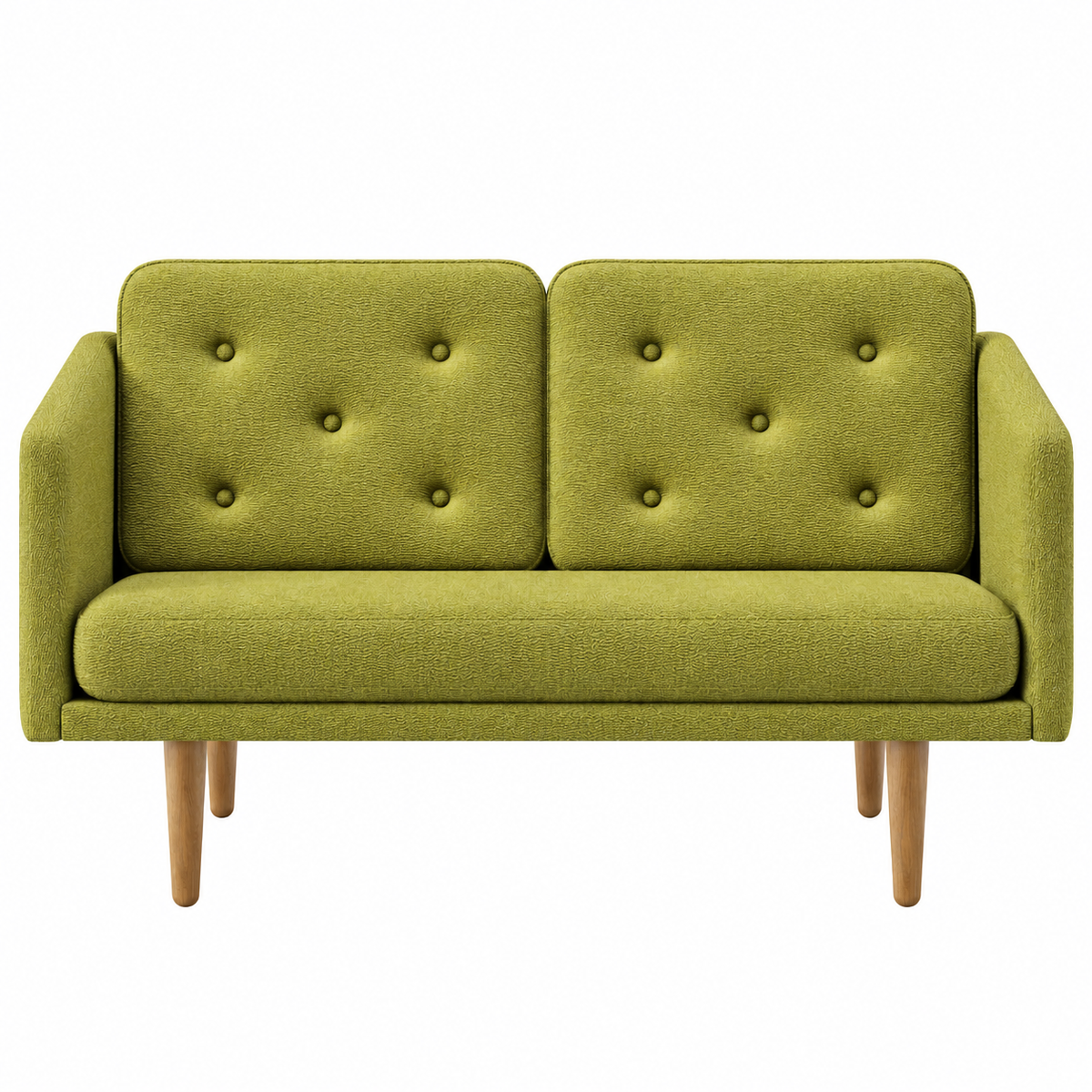 No. 1 Sofa 2-Sitzer, Mood von Børge Mogensen - Mood 3104 - Geölt Eiche - Jacobsen Plus