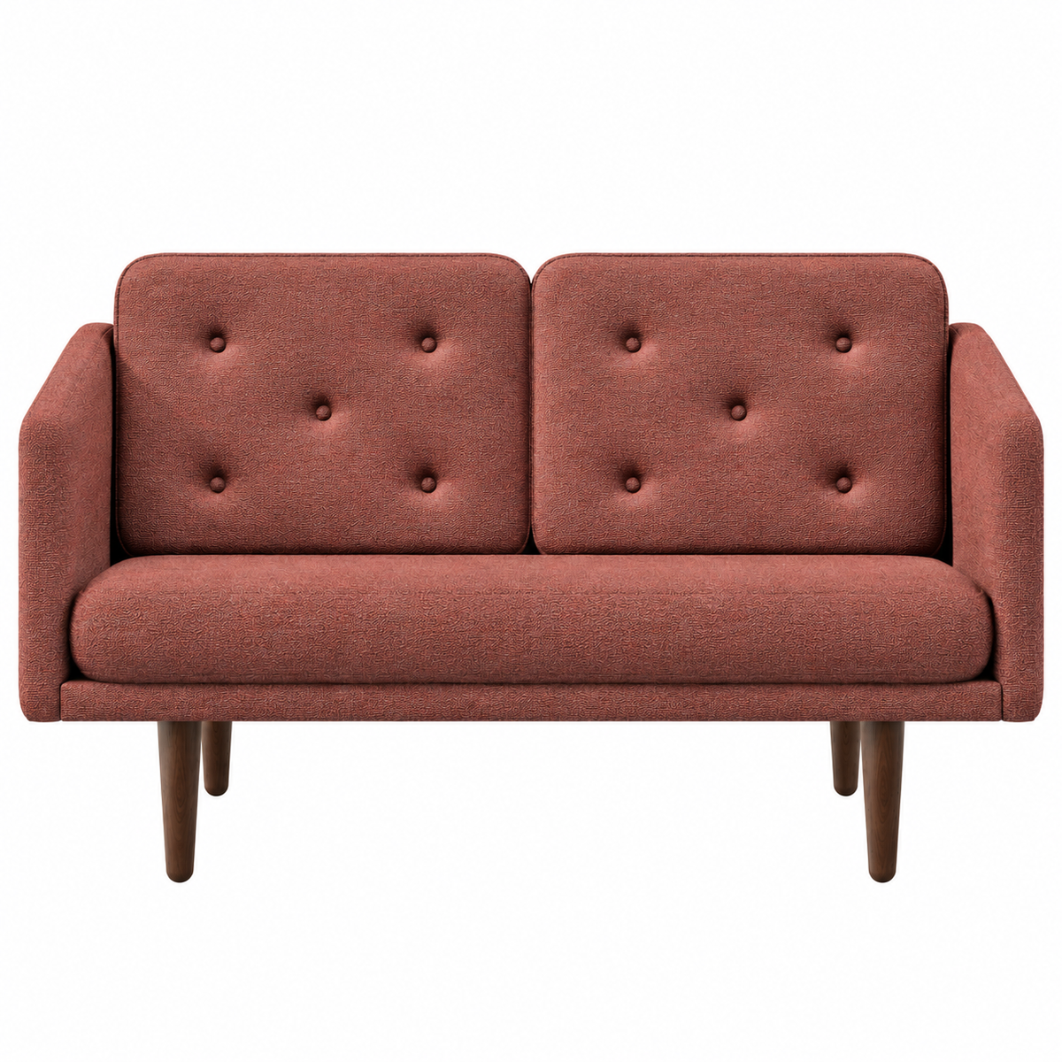 No. 1 Sofa 2-Sitzer, Mood von Børge Mogensen - Mood 3105 - Geräuchert Eiche gebeizt - Jacobsen Plus