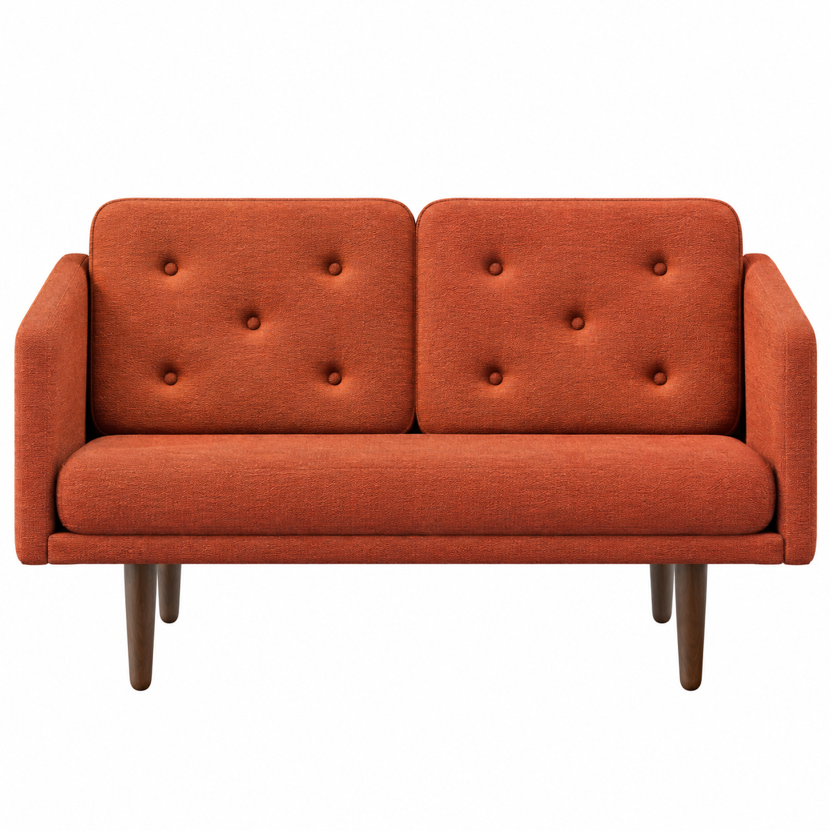 No. 1 Sofa 2-Sitzer, Mood von Børge Mogensen - Mood 4101 - Geräuchert Eiche gebeizt - Jacobsen Plus