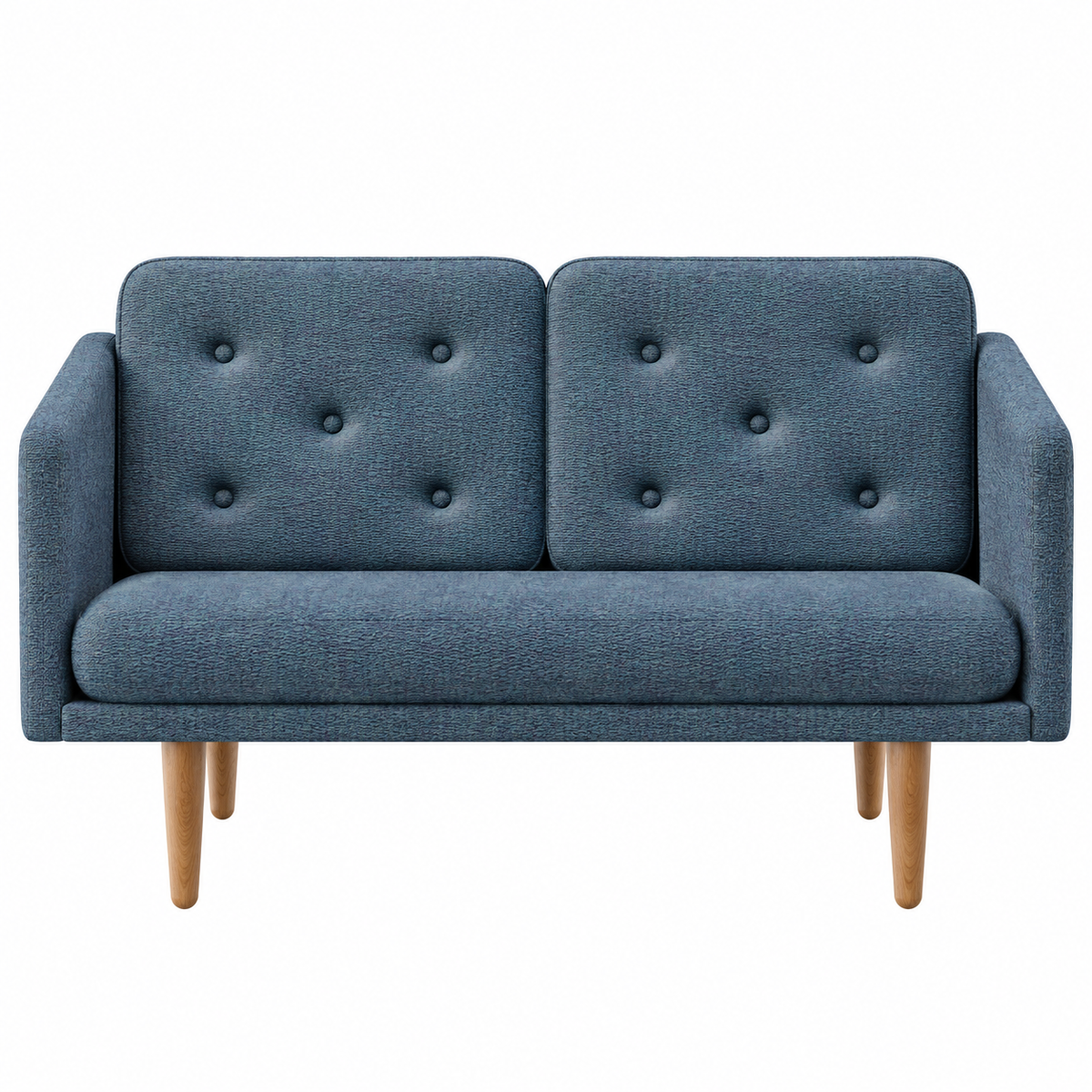 No. 1 Sofa 2-Sitzer, Mood von Børge Mogensen - Mood 4102 - Geölt Eiche - Jacobsen Plus