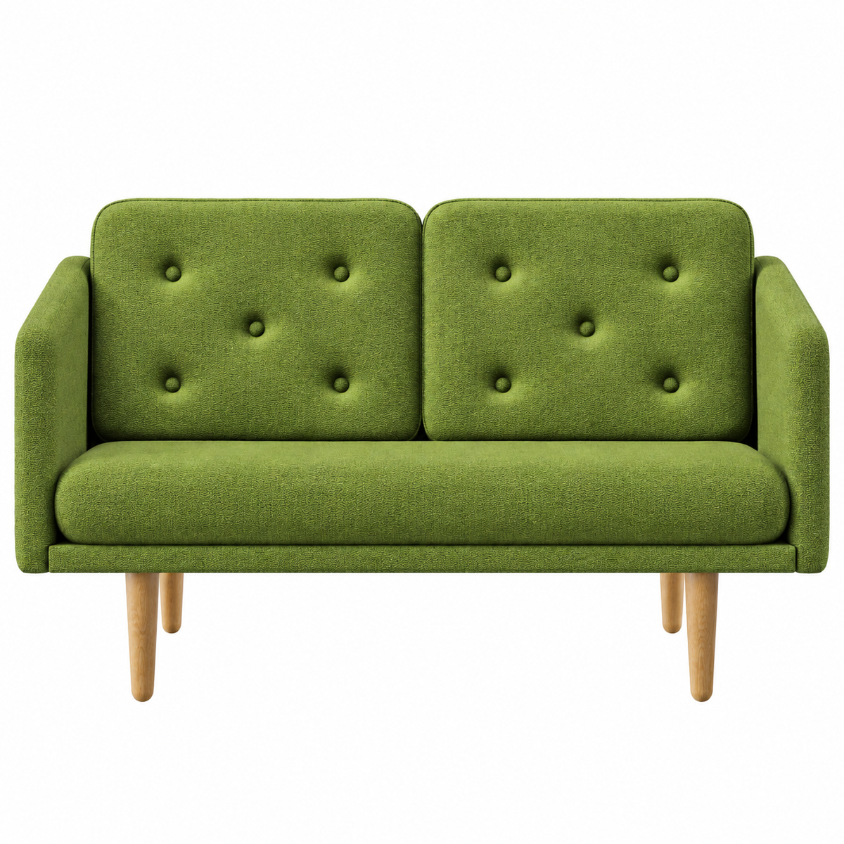No. 1 Sofa 2-Sitzer, Mood von Børge Mogensen - Mood 4103 - Geölt Eiche - Jacobsen Plus