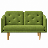 No. 1 Sofa 2-Sitzer, Mood von Børge Mogensen - Mood 4103 - Geölt Eiche - Jacobsen Plus