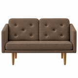 No. 1 Sofa 2-Sitzer, Mood von Børge Mogensen - Mood 4104 - Geölt Eiche - Jacobsen Plus
