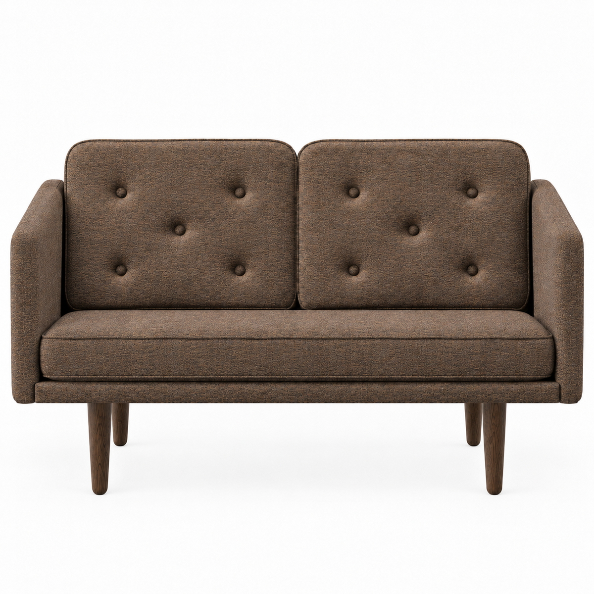 No. 1 Sofa 2-Sitzer, Mood von Børge Mogensen - Mood 4104 - Geräuchert Eiche gebeizt - Jacobsen Plus