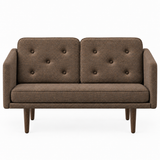 No. 1 Sofa 2-Sitzer, Mood von Børge Mogensen - Mood 4104 - Geräuchert Eiche gebeizt - Jacobsen Plus