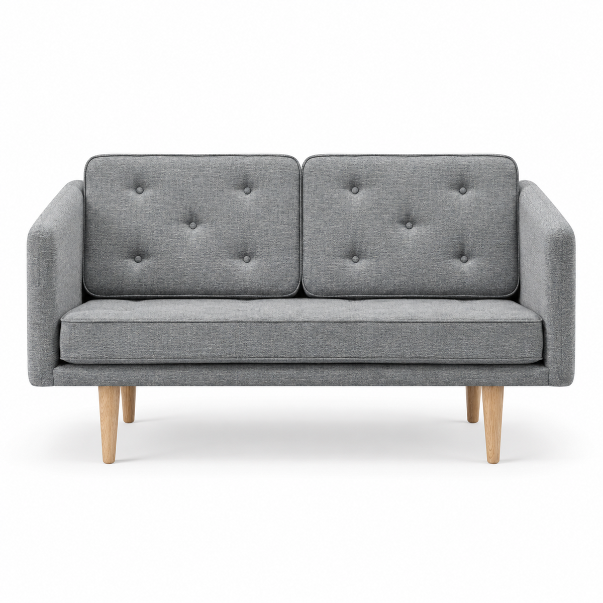 No. 1 Sofa 2-Sitzer, Mood von Børge Mogensen - Mood 4105 - Geölt Eiche - Jacobsen Plus