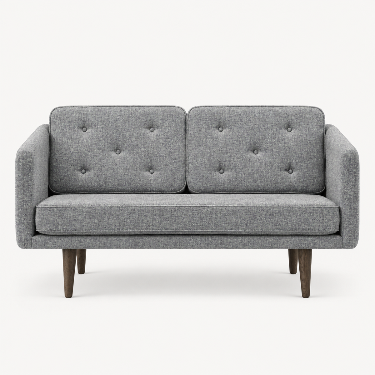 No. 1 Sofa 2-Sitzer, Mood von Børge Mogensen - Mood 4105 - Geräuchert Eiche gebeizt - Jacobsen Plus