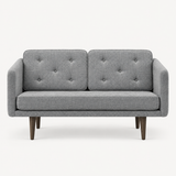 No. 1 Sofa 2-Sitzer, Mood von Børge Mogensen - Mood 4105 - Geräuchert Eiche gebeizt - Jacobsen Plus