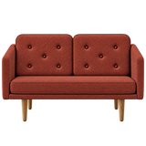 No. 1 Sofa 2-Sitzer, Mood von Børge Mogensen - Mood 5101 - Geölt Eiche - Jacobsen Plus