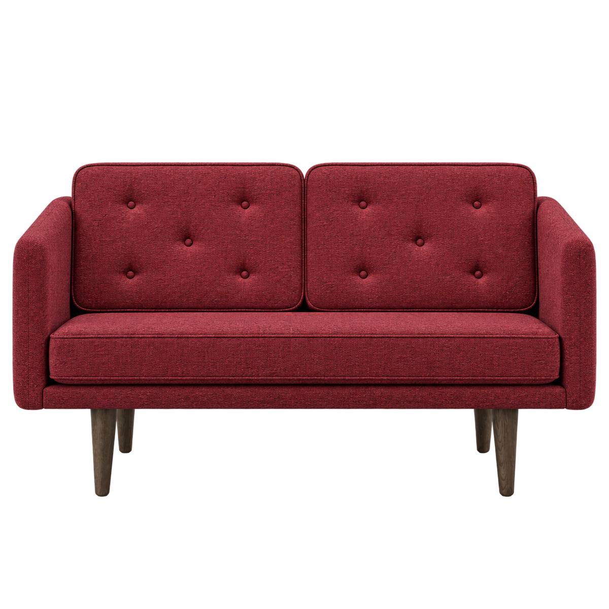 No. 1 Sofa 2-Sitzer, Mood von Børge Mogensen - Mood 5102 - Geräuchert Eiche gebeizt - Jacobsen Plus
