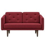 No. 1 Sofa 2-Sitzer, Mood von Børge Mogensen - Mood 5102 - Geräuchert Eiche gebeizt - Jacobsen Plus