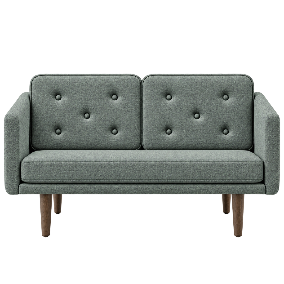 No. 1 Sofa 2-Sitzer, Mood von Børge Mogensen - Mood 4106 - Geräuchert Eiche gebeizt - Jacobsen Plus