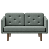 No. 1 Sofa 2-Sitzer, Mood von Børge Mogensen - Mood 4106 - Geräuchert Eiche gebeizt - Jacobsen Plus