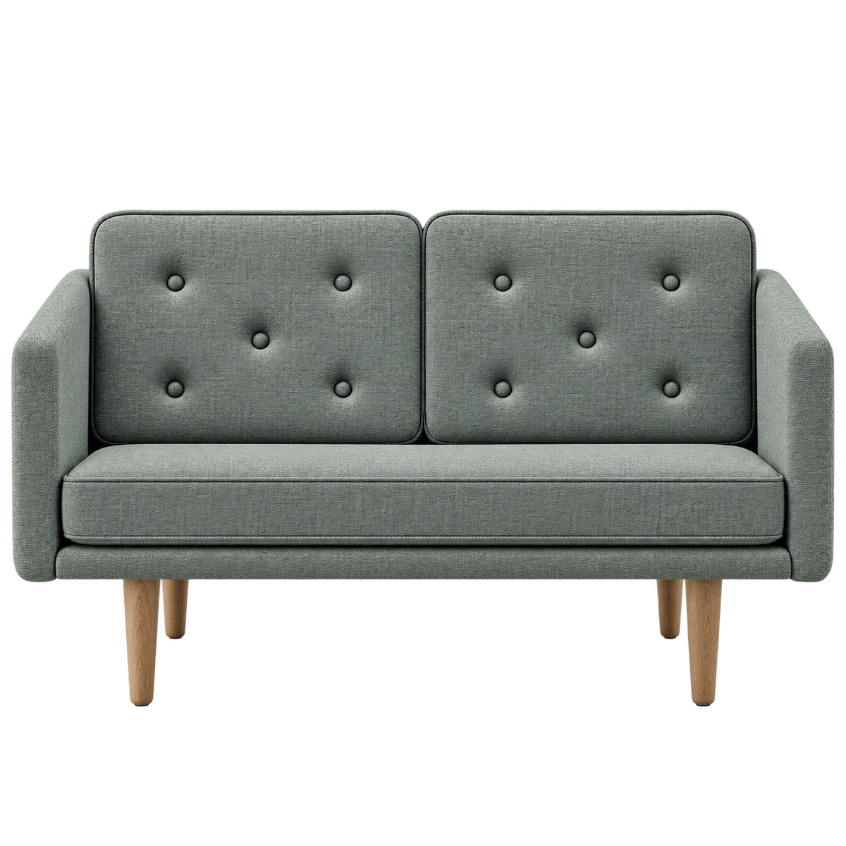 No. 1 Sofa 2-Sitzer, Mood von Børge Mogensen - Mood 4106 - geölte Eiche - Jacobsen Plus