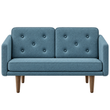 No. 1 Sofa 2-Sitzer, Mood von Børge Mogensen - Mood 5103 - Geräuchert Eiche gebeizt - Jacobsen Plus