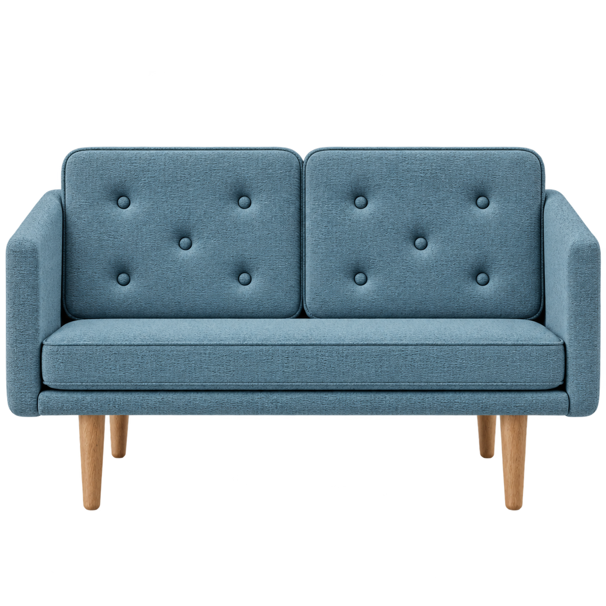 No. 1 Sofa 2-Sitzer, Mood von Børge Mogensen - Mood 5103 - Geölt Eiche - Jacobsen Plus
