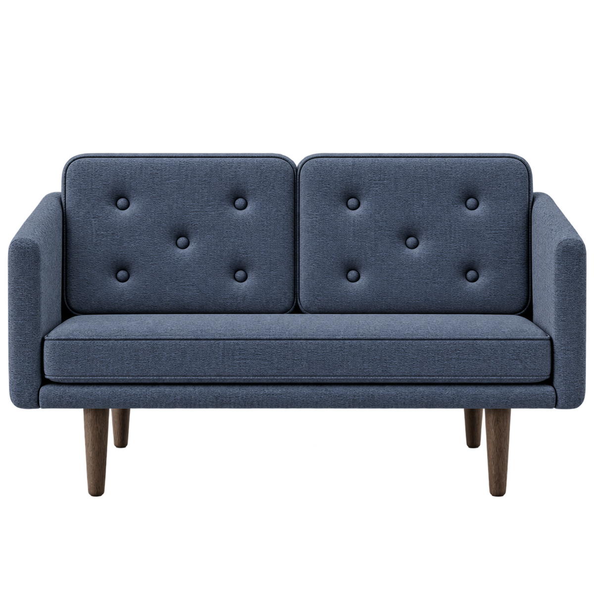 No. 1 Sofa 2-Sitzer, Mood von Børge Mogensen - Mood 5104 - Geräuchert Eiche gebeizt - Jacobsen Plus