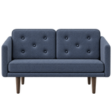 No. 1 Sofa 2-Sitzer, Mood von Børge Mogensen - Mood 5104 - Geräuchert Eiche gebeizt - Jacobsen Plus