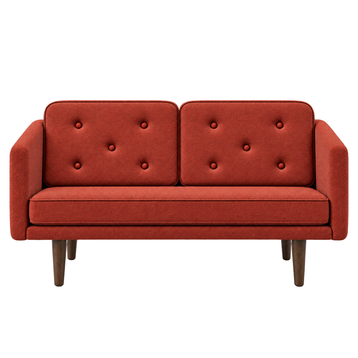 No. 1 Sofa 2-Sitzer, Mood von Børge Mogensen - Mood 5101 - Geräuchert Eiche gebeizt - Jacobsen Plus
