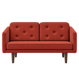 No. 1 Sofa 2-Sitzer, Mood von Børge Mogensen - Mood 5101 - Geräuchert Eiche gebeizt - Jacobsen Plus