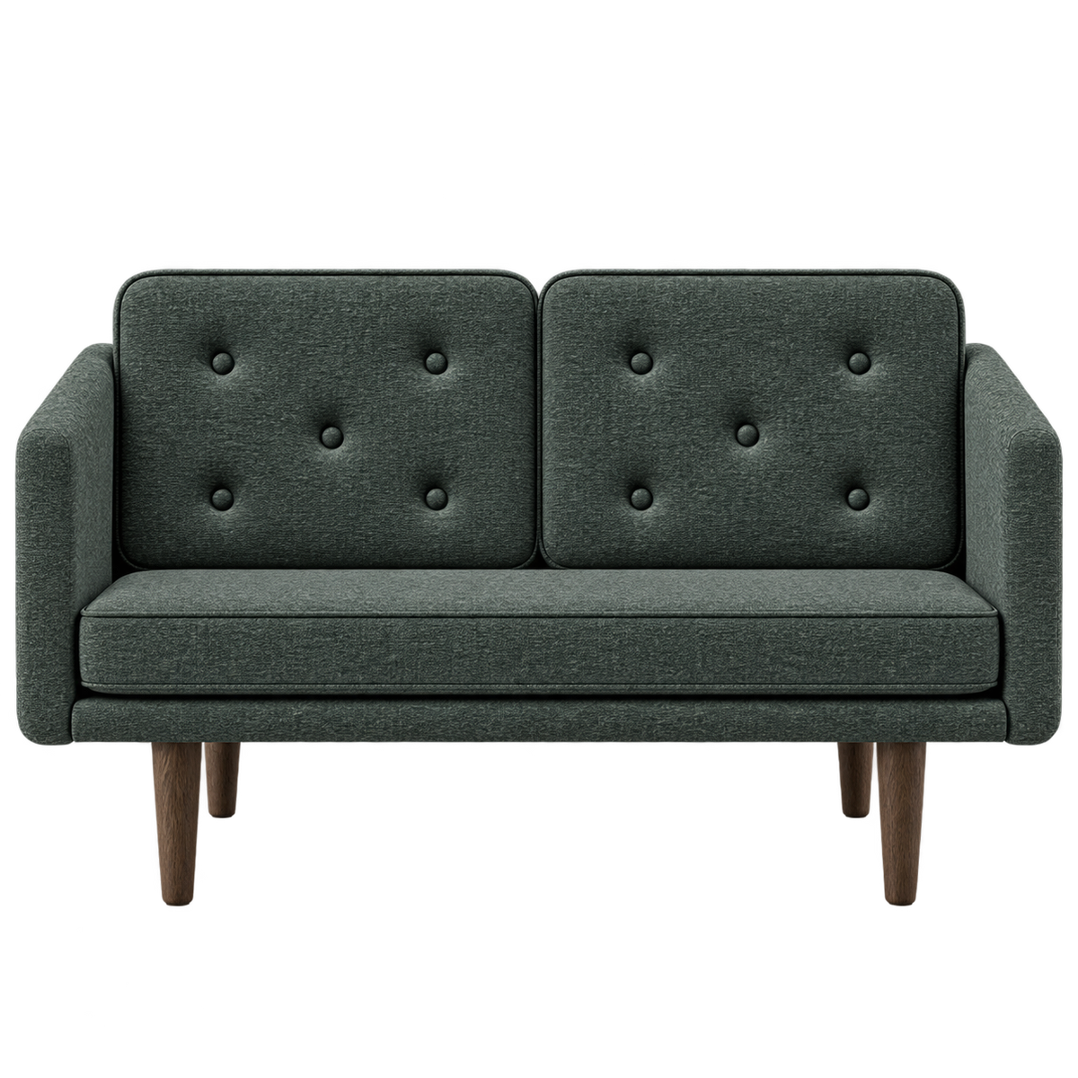 No. 1 Sofa 2-Sitzer, Mood von Børge Mogensen - Mood 5105 - Geräuchert Eiche gebeizt - Jacobsen Plus