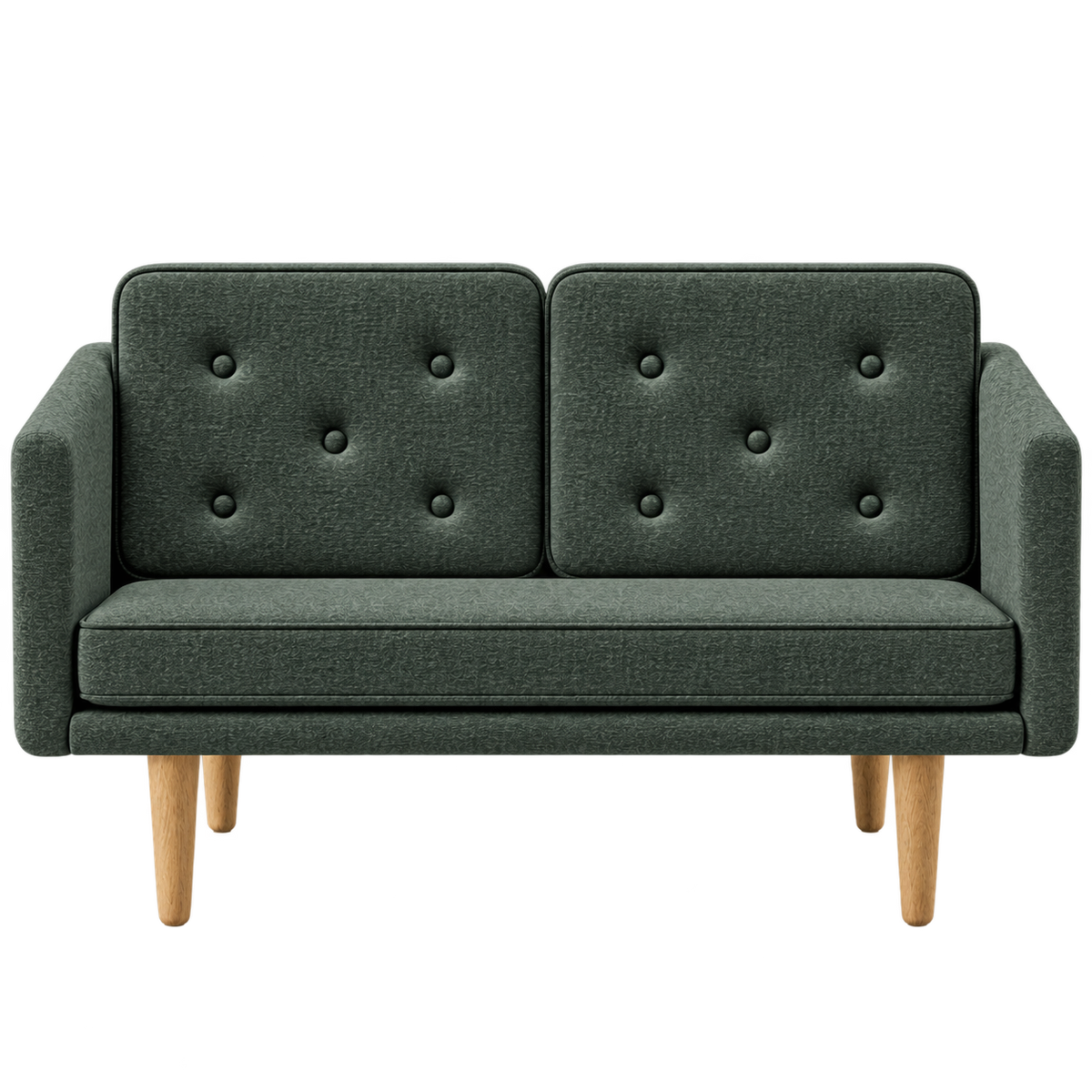No. 1 Sofa 2-Sitzer, Mood von Børge Mogensen - Mood 5105 - Geölt Eiche - Jacobsen Plus