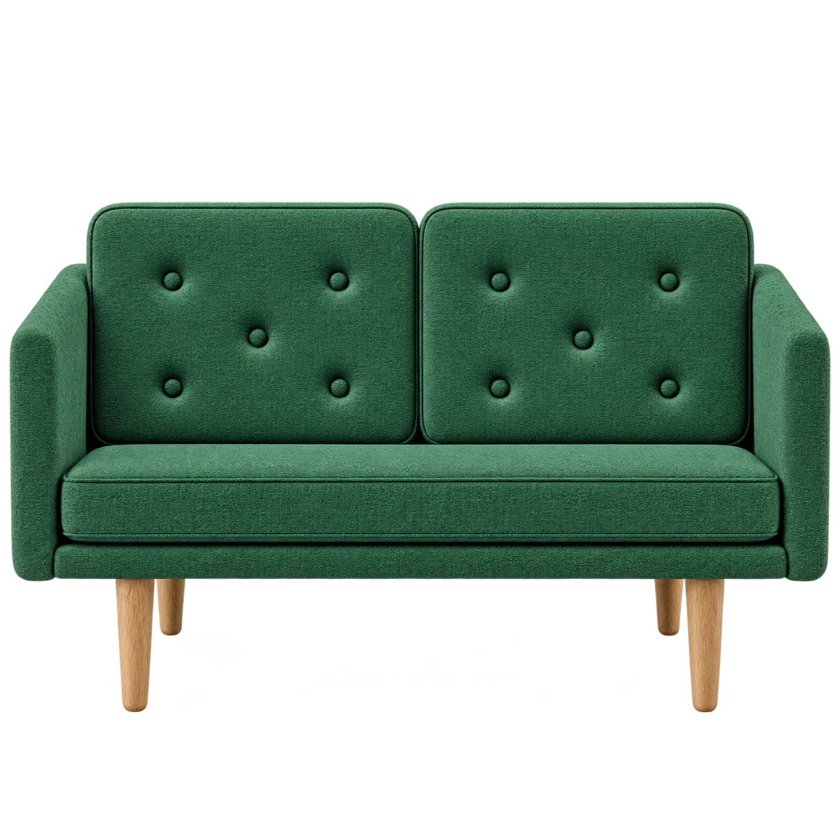 No. 1 Sofa 2-Sitzer, Mood von Børge Mogensen - Mood 6101 - Geölt Eiche - Jacobsen Plus
