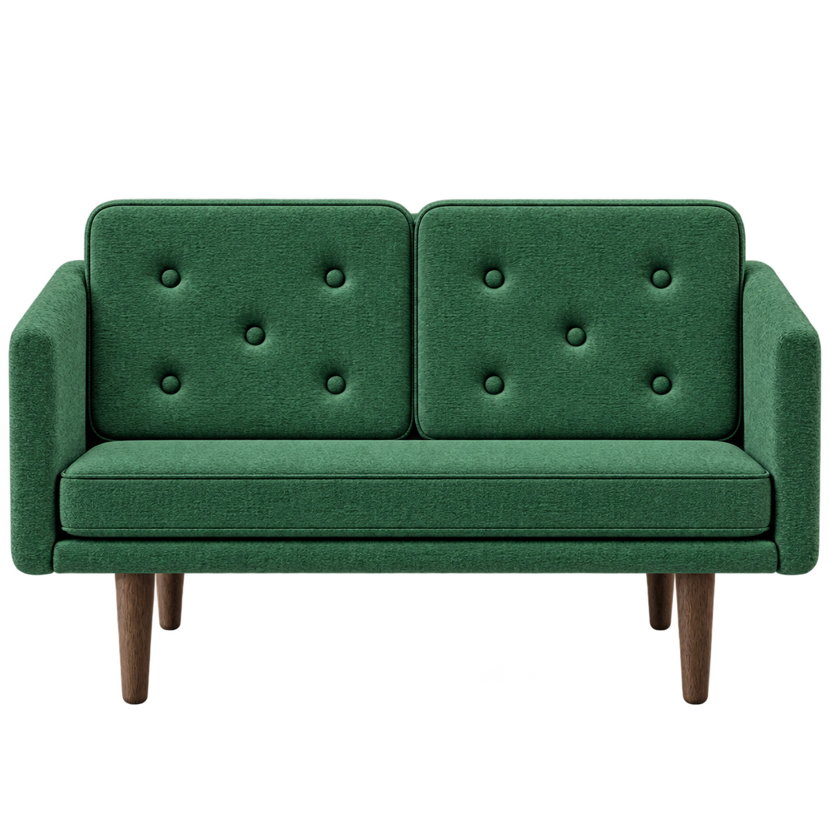 No. 1 Sofa 2-Sitzer, Mood von Børge Mogensen - Mood 6101 - Geräuchert Eiche gebeizt - Jacobsen Plus