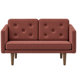 No. 1 Sofa 2-Sitzer, Mood von Børge Mogensen - Mood 8101 - Geräuchert Eiche gebeizt - Jacobsen Plus