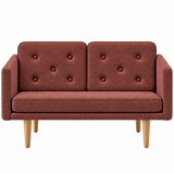 No. 1 Sofa 2-Sitzer, Mood von Børge Mogensen - Mood 8101 - Geölt Eiche - Jacobsen Plus