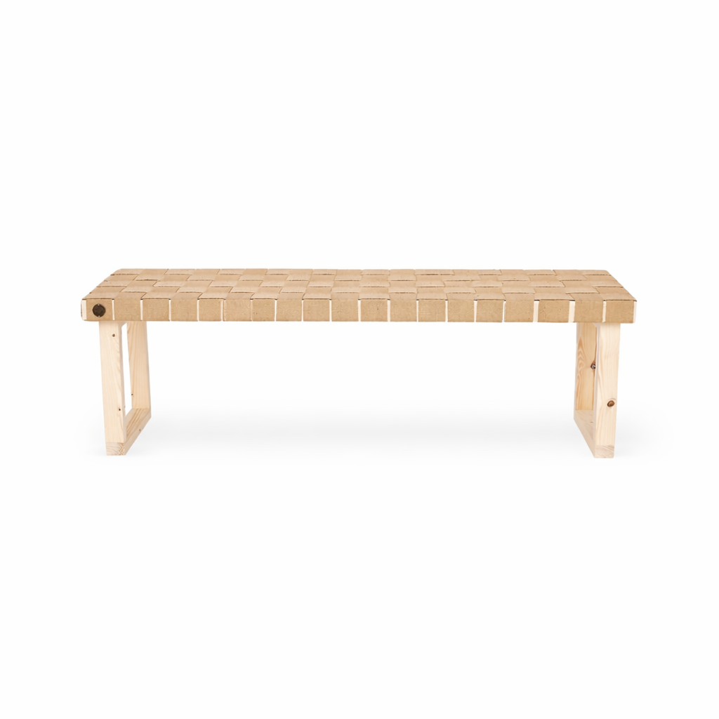 Luna bænk, mellem, natur fra WeCycle Furniture - 1 - Jacobsen Plus