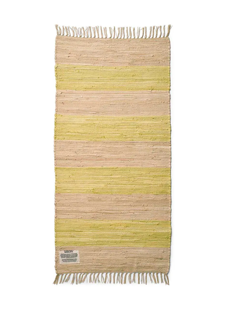 Chindi Teppich, 60x120 cm von Bongusta - Neon Yellow - Jacobsen Plus