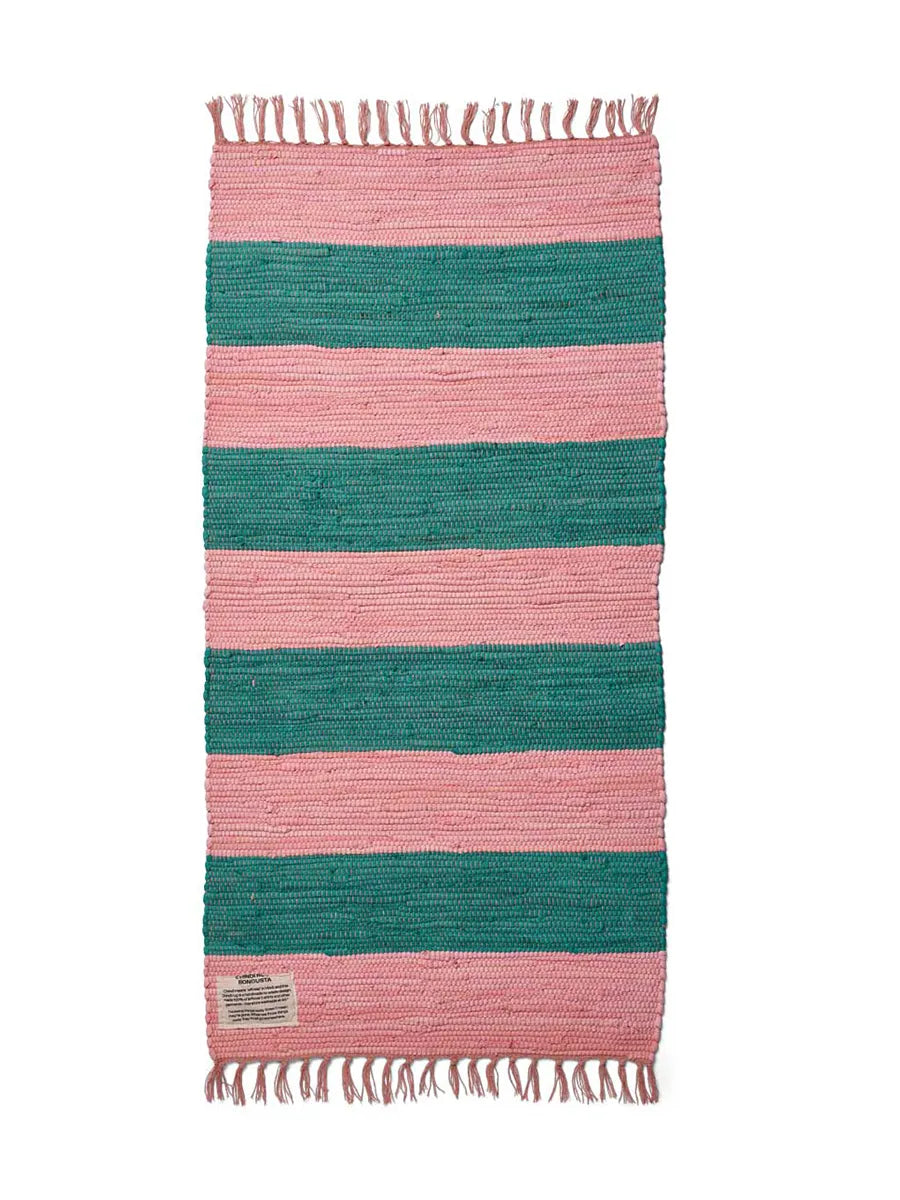 Chindi Teppich, 60x120 cm von Bongusta - Pink & Grass - Jacobsen Plus