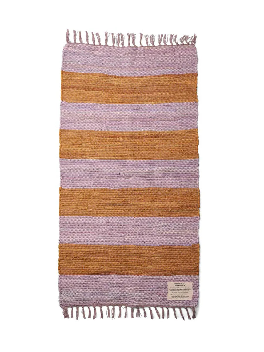 Chindi Teppich, 60x120 cm von Bongusta - Lilac & Golden - Jacobsen Plus