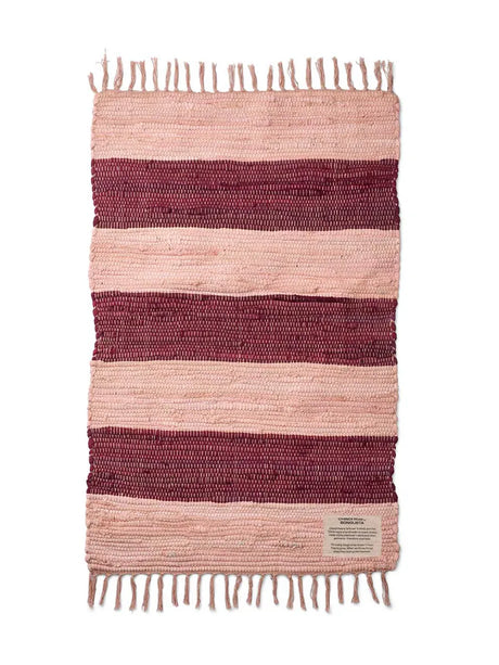 Chindi Teppich, 60x90 cm von Bongusta - Wein & Pfirsich - Jacobsen Plus