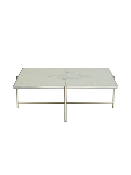 Couchtisch 90, Edelstahl von HANDVÄRK - Schwarzer Marmor - Jacobsen Plus