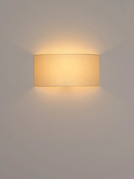 Comodín Rectangular Wandleuchte fra Santa and Cole - Genähtes beiges Pergament - Jacobsen Plus